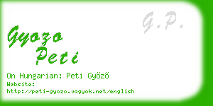 gyozo peti business card