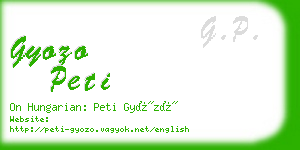 gyozo peti business card